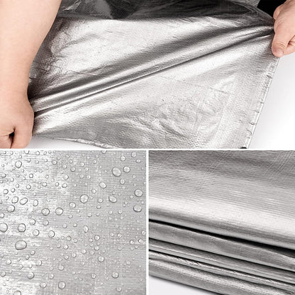 10Mil Heavy Duty Tarp Thick Silver&Black Plastic Large Tarpaulin Cover