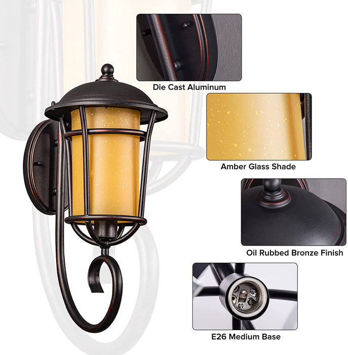 Rustic Lantern Outdoor Porch Light — GZBtech